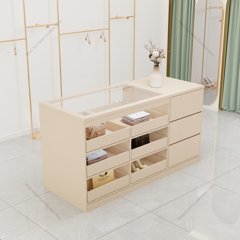 Storage - Modern Creative Clothing Store Island Cabinet