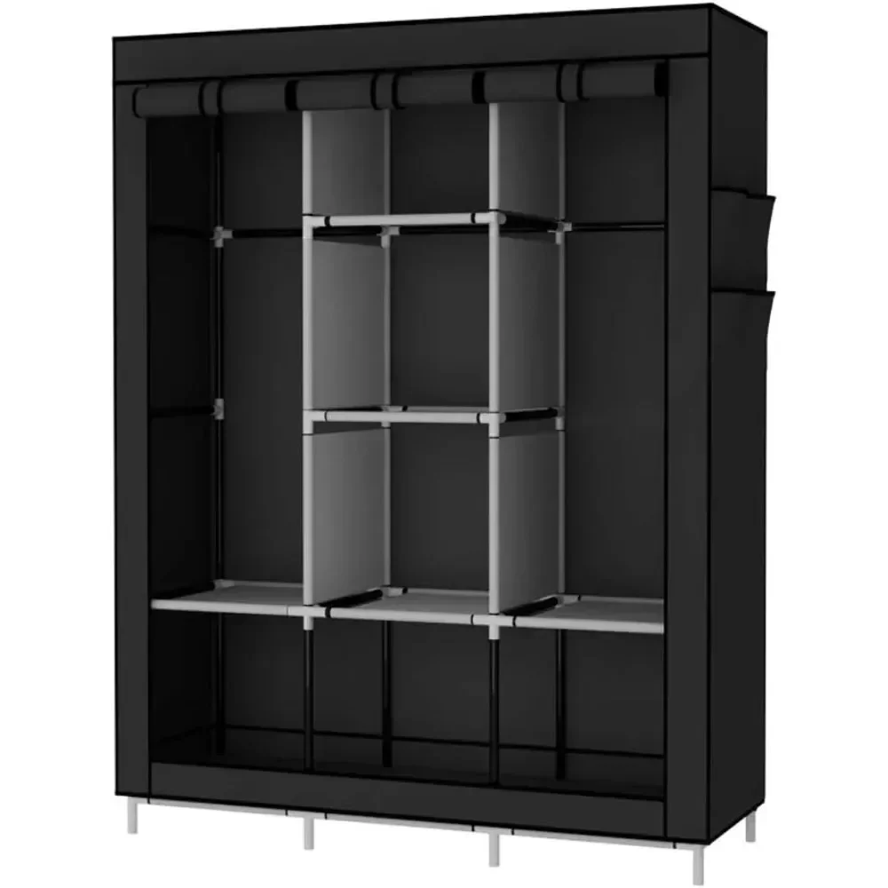 Wardrobe Closet Portable Fabric Cover - &Portable Wardrobe Closet Clothes Organizer Non-Woven
