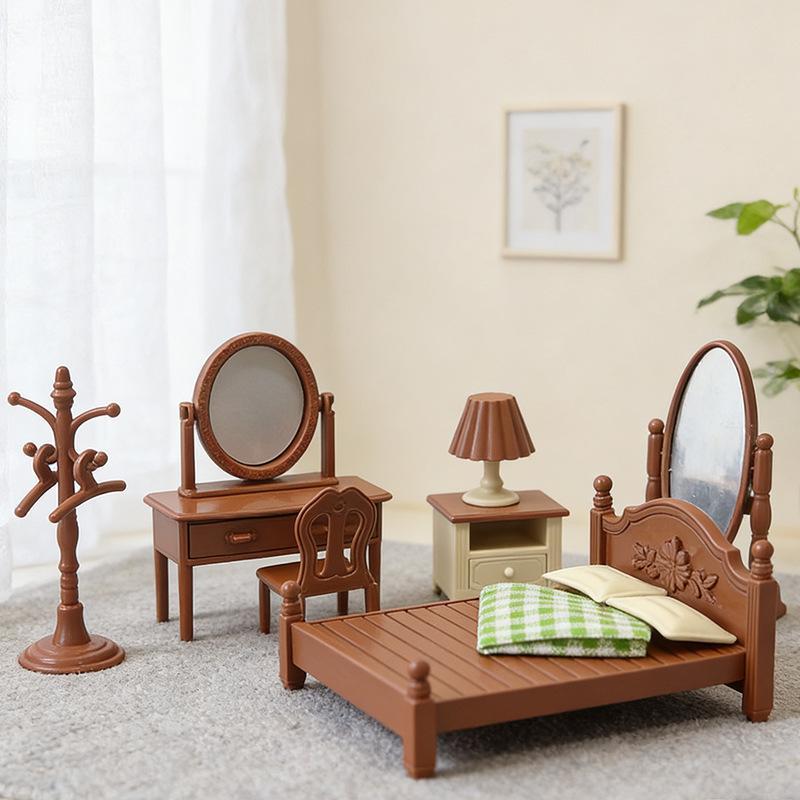 New Doll House Miniature Furni - Bedroom Furniture ulasan dan harga