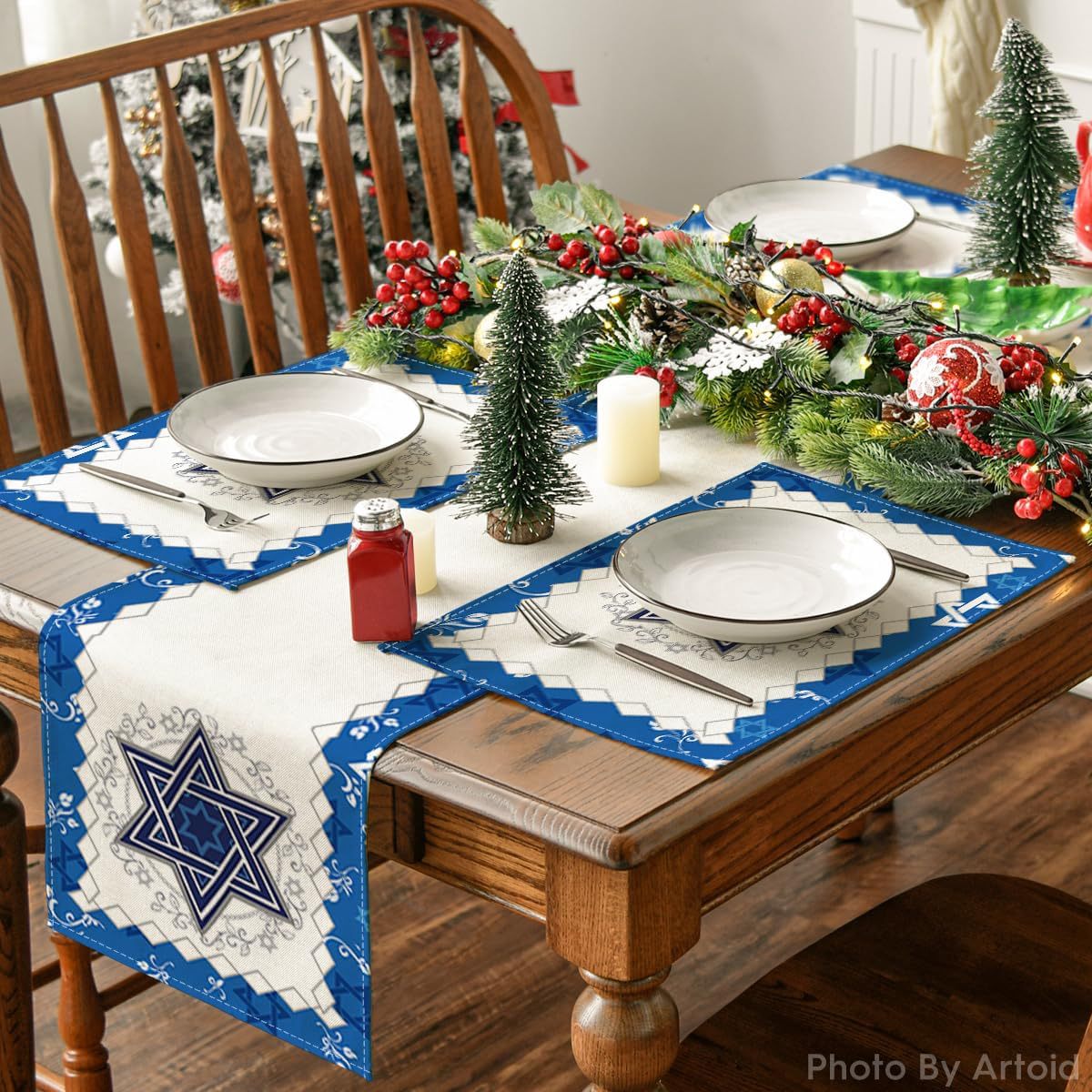 8Pcs Jewish Holiday Placemat S - Chairs ulasan dan harga