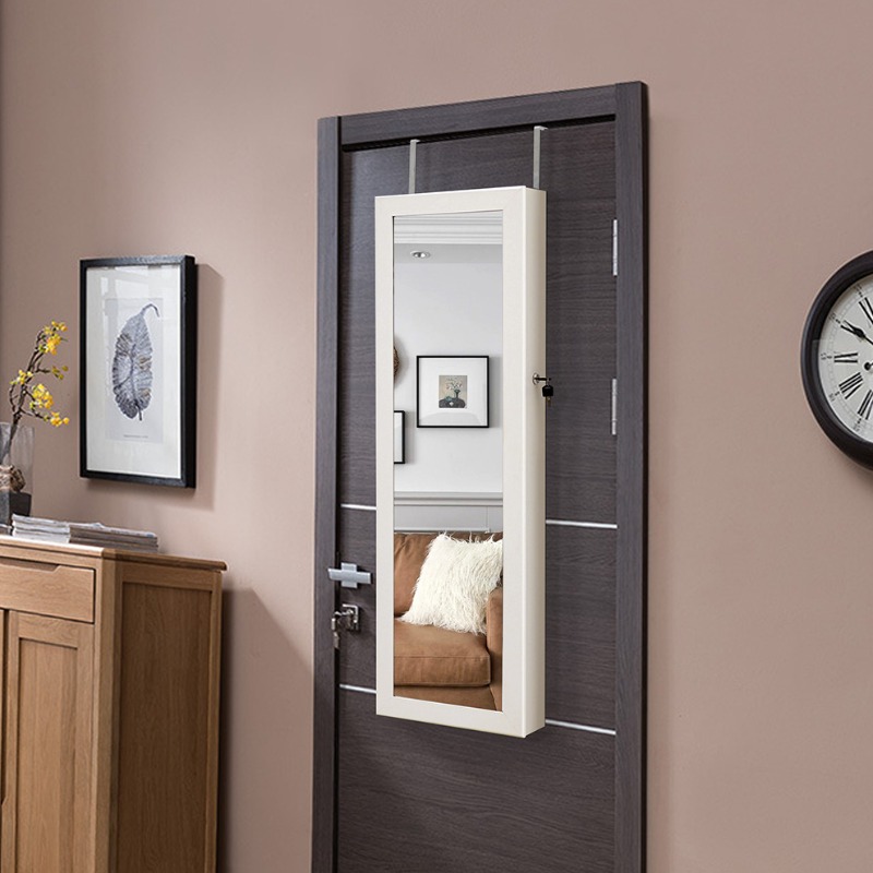 Mirror full body dressing mirr - Full Length Mirror Jewelry Armoire ulasan dan harga