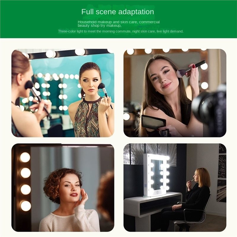USB Rechargeable LED Vanity Li - Dressing Table Vanity With Lighted Mirror ulasan dan harga