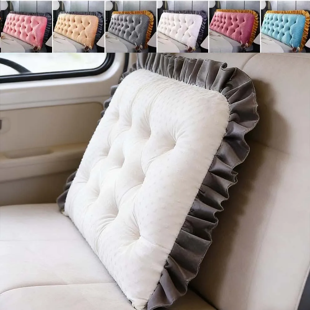 Ruffled Edge Headboard Pillow  - Headboard Cushion Backrest Tatami ulasan dan harga