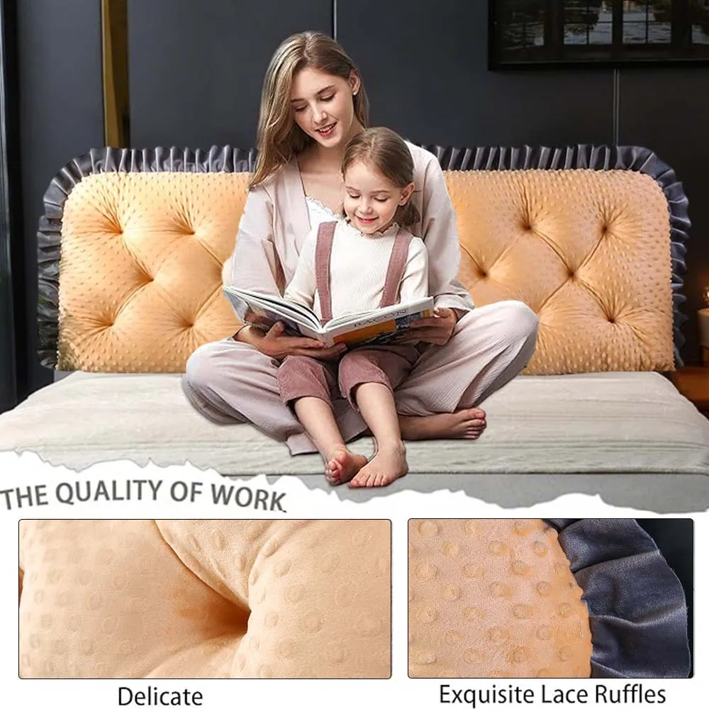 Ruffled Edge Headboard Pillow  - Headboard Cushion Backrest Tatami ulasan dan harga