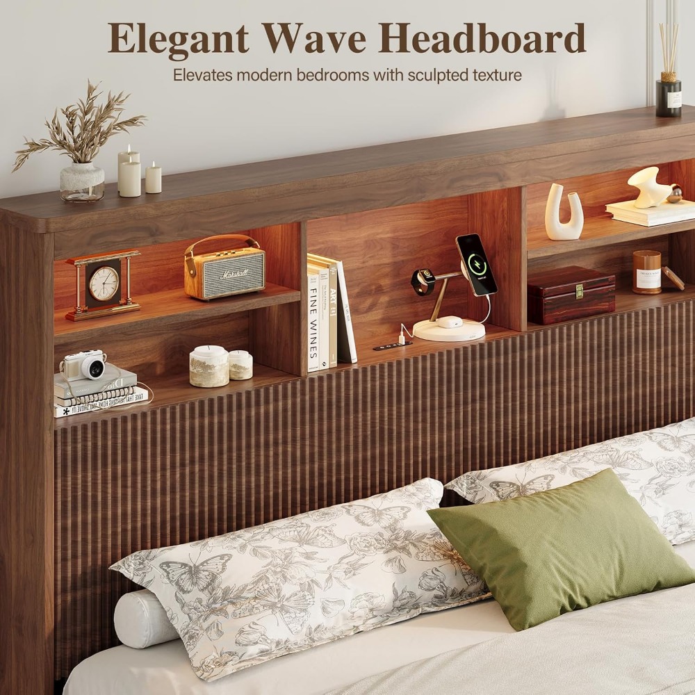 King Size Bed Frame with 4 Sto - King Size Bed Frame With Storage Drawers ulasan dan harga