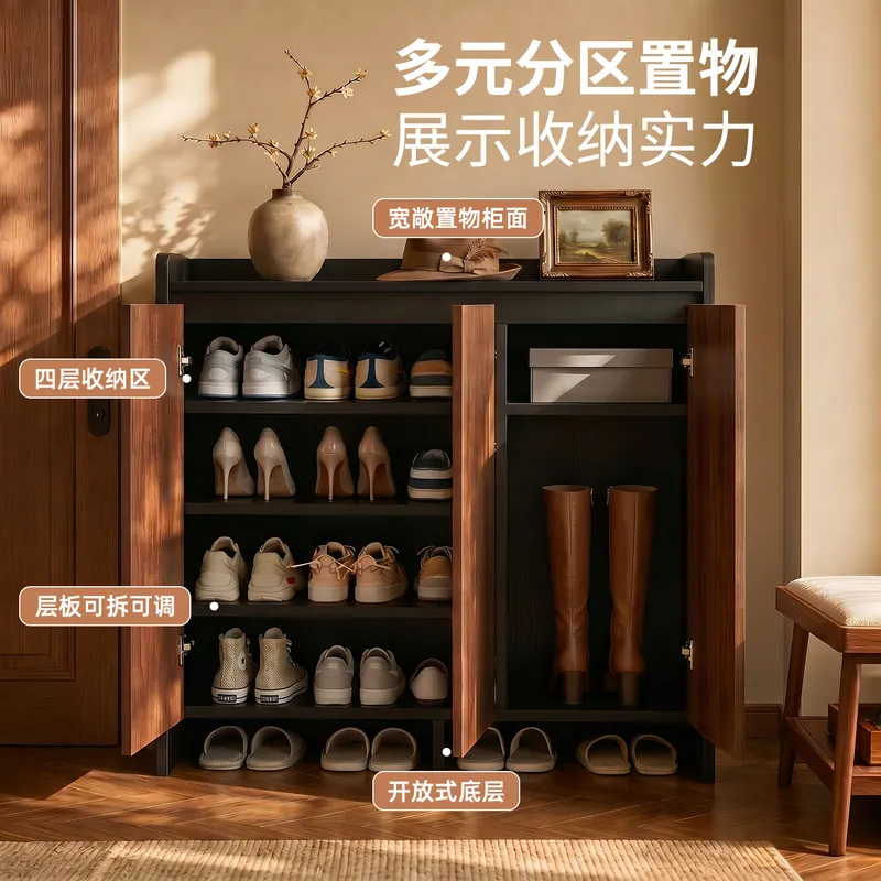 Vintage Slim Shoe Cabinet Mult - Shoe Rack Cabinet Narrow Entryway ulasan dan harga