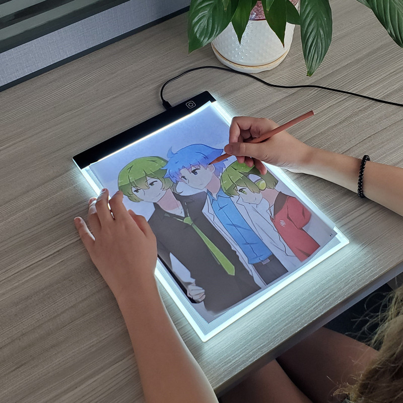 A5 LED Photocopying Table Draw - Floating Nightstand With Led Light ulasan dan harga